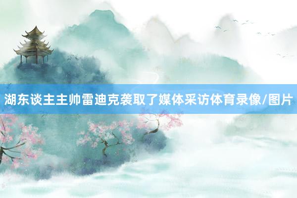 湖东谈主主帅雷迪克袭取了媒体采访体育录像/图片