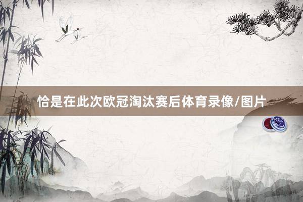 恰是在此次欧冠淘汰赛后体育录像/图片