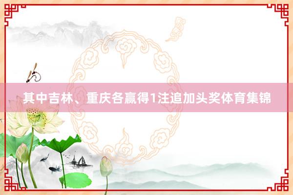 其中吉林、重庆各赢得1注追加头奖体育集锦