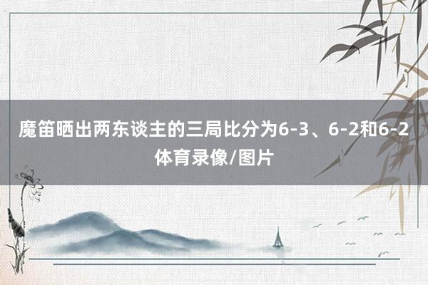 魔笛晒出两东谈主的三局比分为6-3、6-2和6-2体育录像/图片