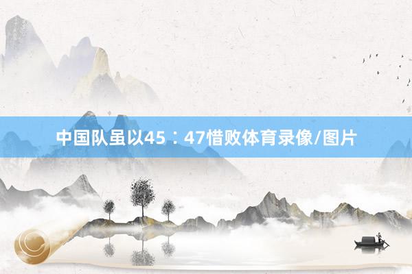 中国队虽以45∶47惜败体育录像/图片