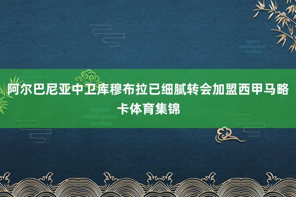 阿尔巴尼亚中卫库穆布拉已细腻转会加盟西甲马略卡体育集锦