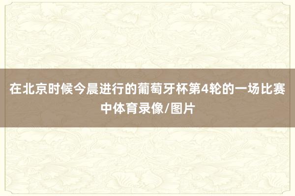 在北京时候今晨进行的葡萄牙杯第4轮的一场比赛中体育录像/图片