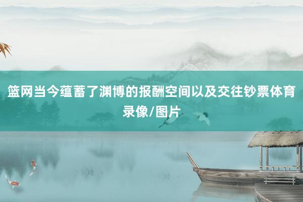 篮网当今蕴蓄了渊博的报酬空间以及交往钞票体育录像/图片