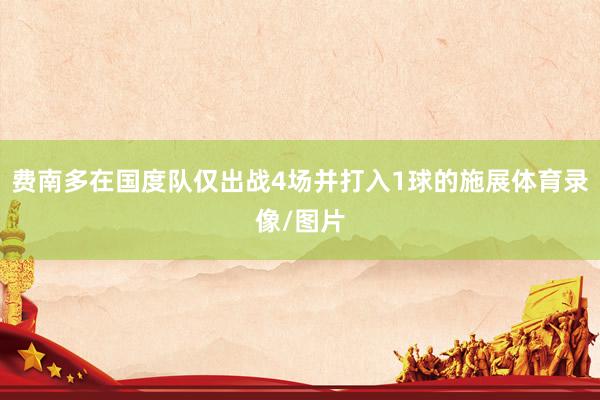 费南多在国度队仅出战4场并打入1球的施展体育录像/图片