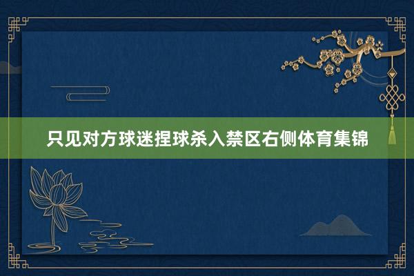 只见对方球迷捏球杀入禁区右侧体育集锦