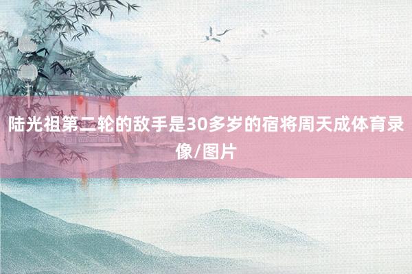 陆光祖第二轮的敌手是30多岁的宿将周天成体育录像/图片