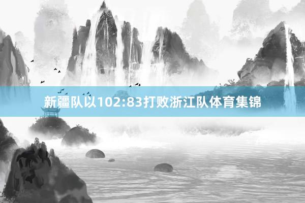 新疆队以102:83打败浙江队体育集锦