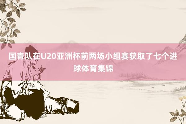 国青队在U20亚洲杯前两场小组赛获取了七个进球体育集锦
