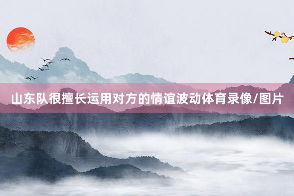 山东队很擅长运用对方的情谊波动体育录像/图片