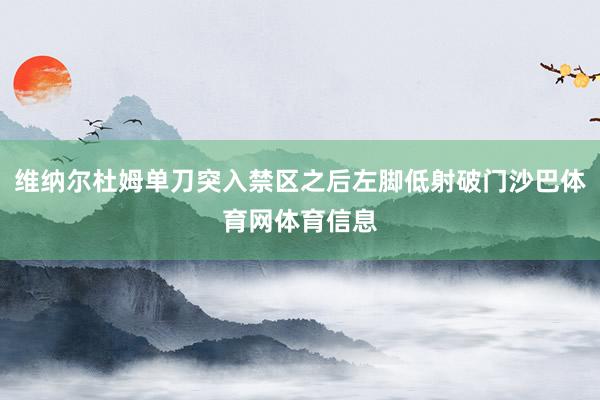 维纳尔杜姆单刀突入禁区之后左脚低射破门沙巴体育网体育信息