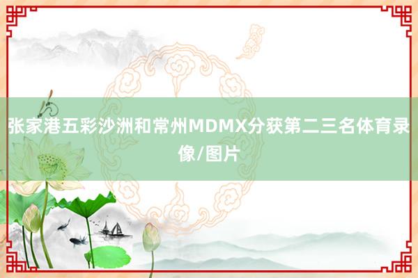 张家港五彩沙洲和常州MDMX分获第二三名体育录像/图片